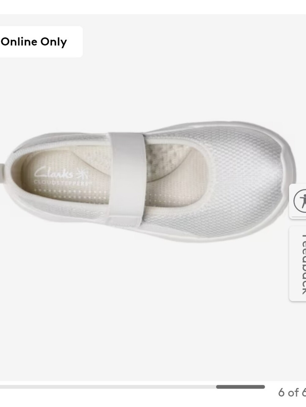Clarks Women's NEW Size 9: Solevana Jane Mary Jane - White - Picture 3 of 8